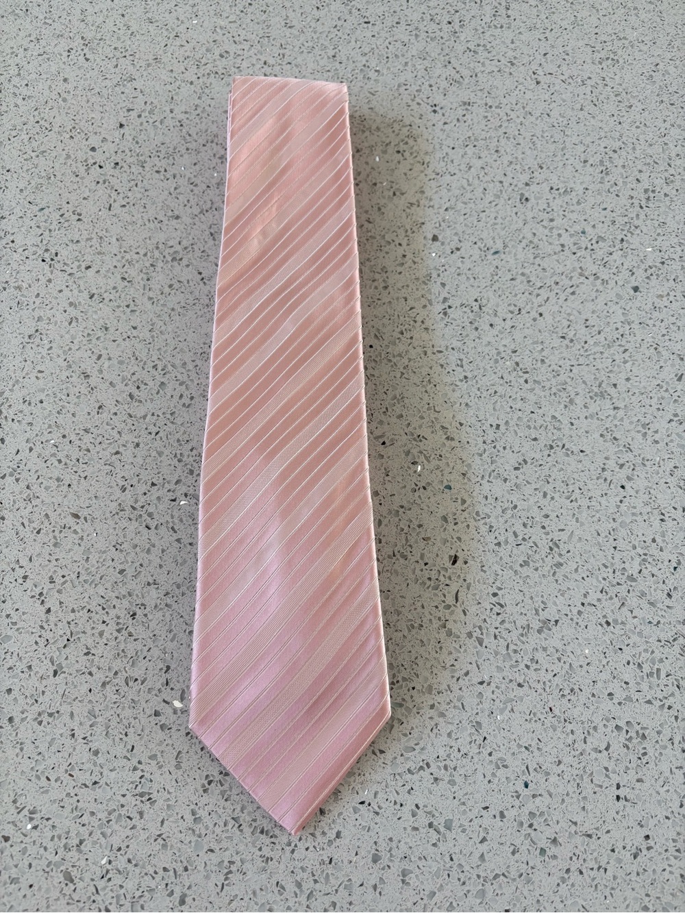 Hugo Boss Pink Diagonal Stripe Men's Tie